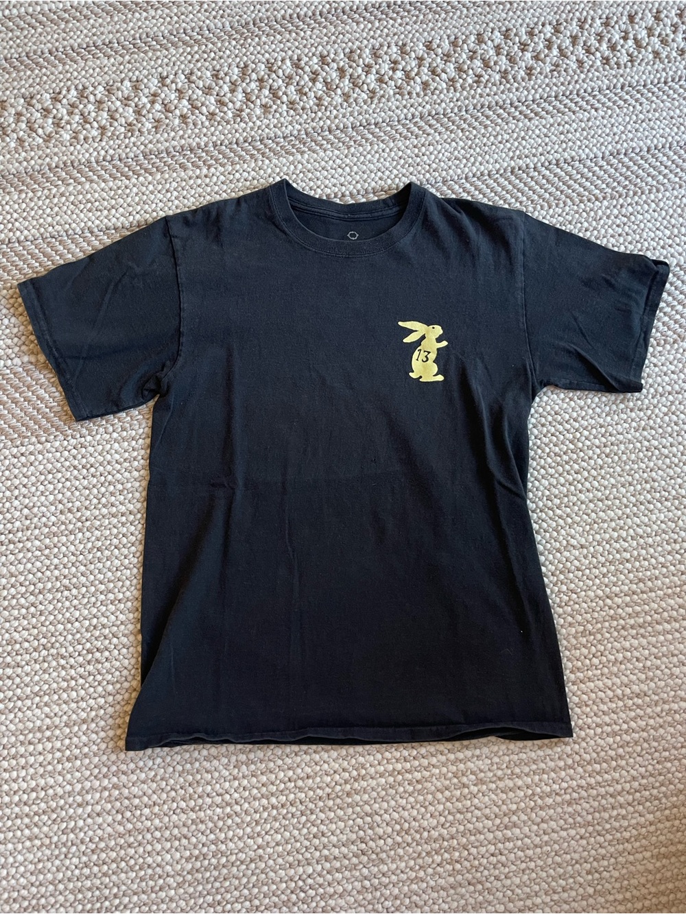 Empyre Black Short-Sleeve Tee with Yellow Bunny Graphic